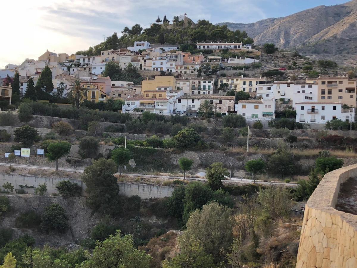 Finca El Tossalet, GRAN PISCINA junto al pueblo Sella Exterior foto